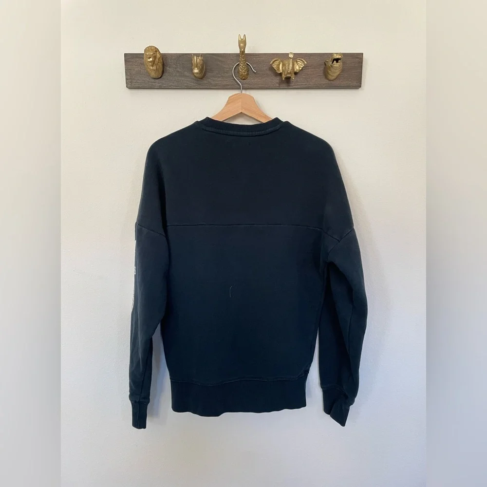 Adidas Crewneck Sweatshirt with Side Zipper Detail - Picture 3 of 3